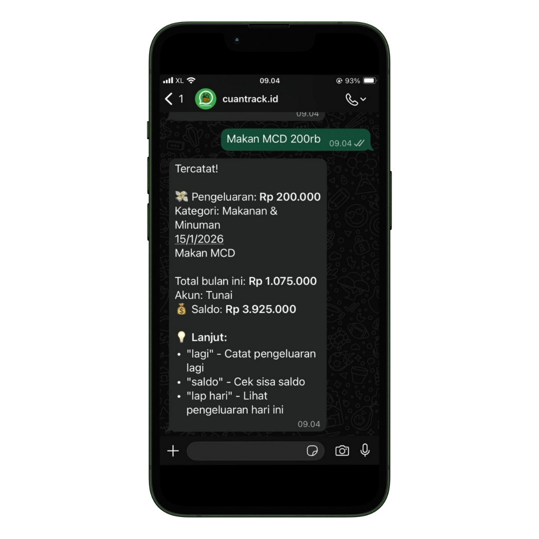 CuanTrack WhatsApp Chat